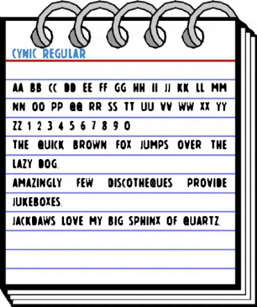 Cynic Regular Font