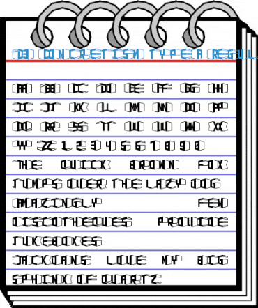 D3 Concretism typeA Regular Font