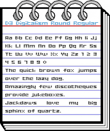D3 Digitalism Round Regular Font