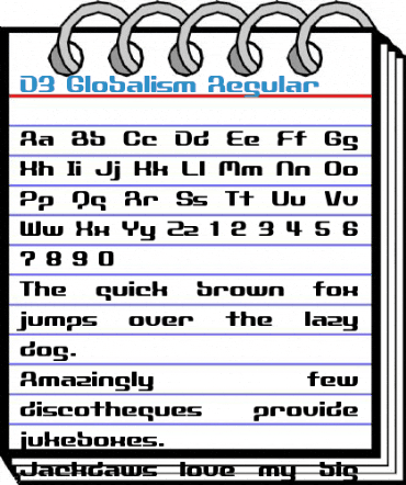 D3 Globalism Regular Font