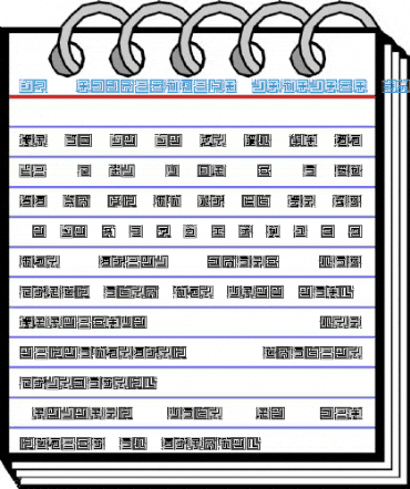 D3 Labyrinthism katakana Regular Font