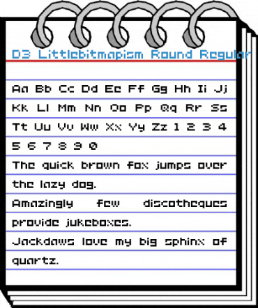 D3 Littlebitmapism Round Regular Font