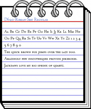D690-Roman-Smc Regular Font