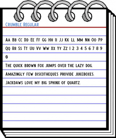 Crumble Regular Font