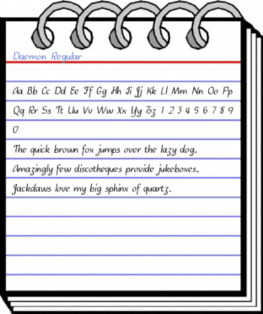 Daemon Regular Font
