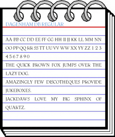 Dagenham DB Regular Font