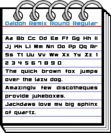 Daidoh Remix Round Font