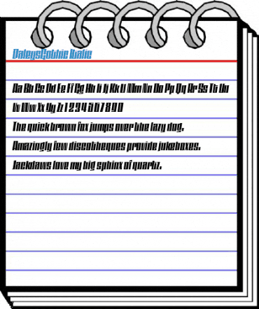 DaleysGothic Italic Font