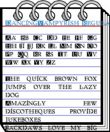 DancingVampyrish Regular Font