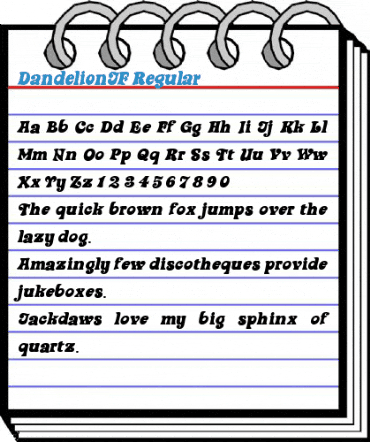 DandelionJF Regular Font