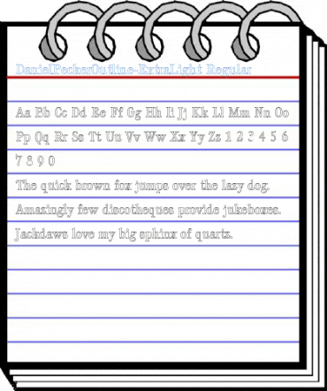 DanielBeckerOutline-ExtraLight Font