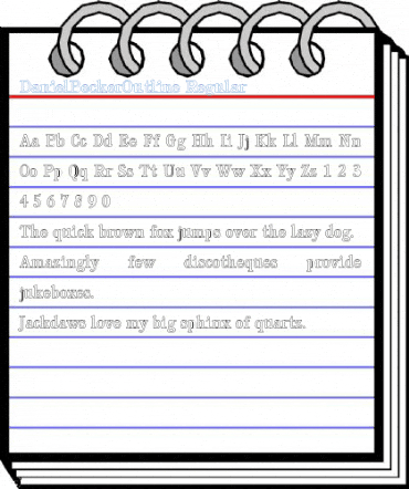 DanielBeckerOutline Regular Font