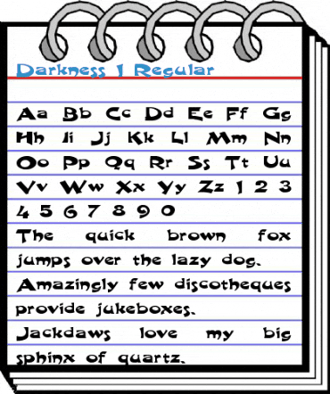 Darkness 1 Regular Font