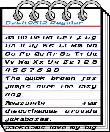 Dash9812 Regular Font