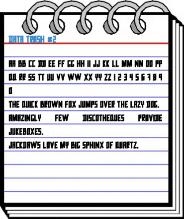 Data Trash #2 Font