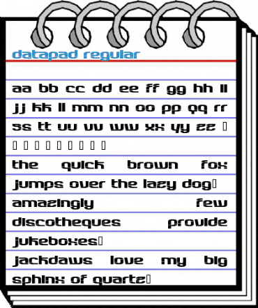 Datapad Regular Font