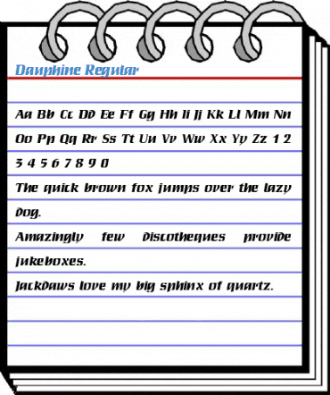 Dauphine Regular Font