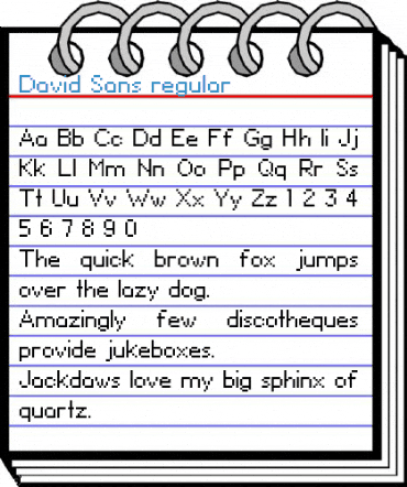 David Sans regular Font
