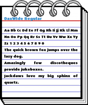 DaxWide Font