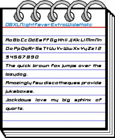 DBXLNightfever Font