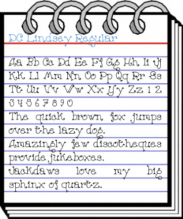 DC Lindsey Regular Font