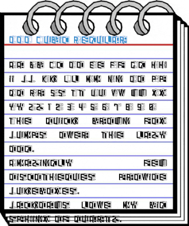 DDD Cubic Regular Font