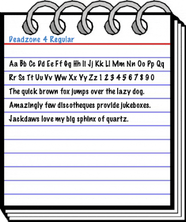 Deadzone 4 Regular Font
