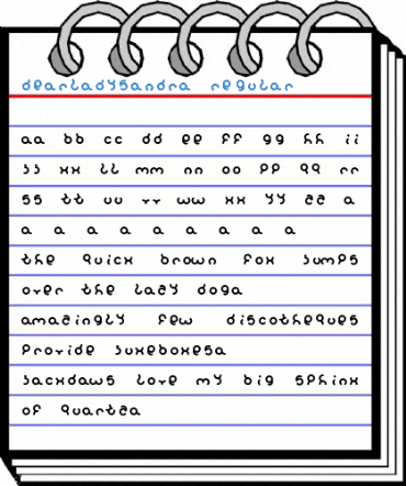 dearladysandra Regular Font