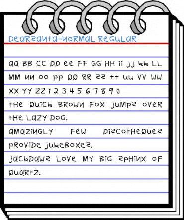 DearSanta-Normal Regular Font