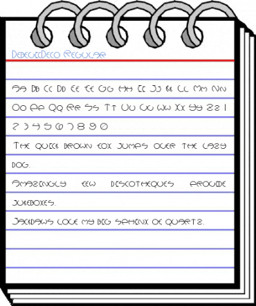 DebevicDeco Regular Font