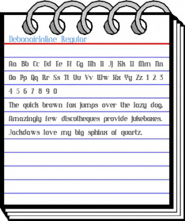 DebonairInline Regular Font