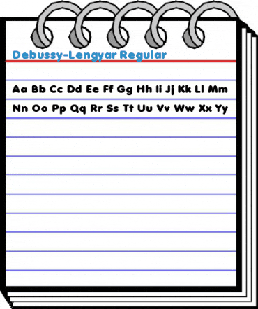 Debussy-Lengyar Regular Font