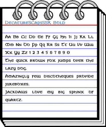 DecatureSCapsSSK Bold Font