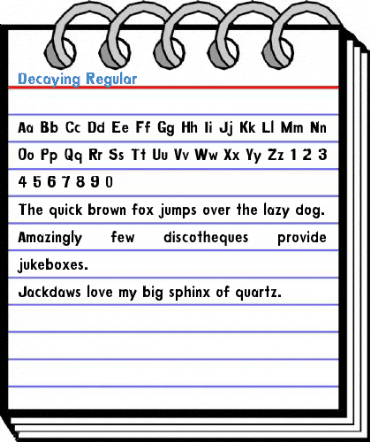 Decaying Regular Font
