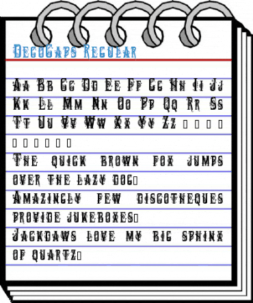 DecoCaps Regular Font