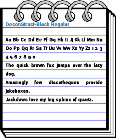 DeconStruct-Black Regular Font