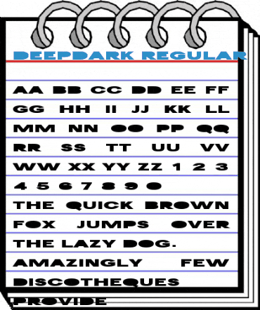 DeepDark Regular Font