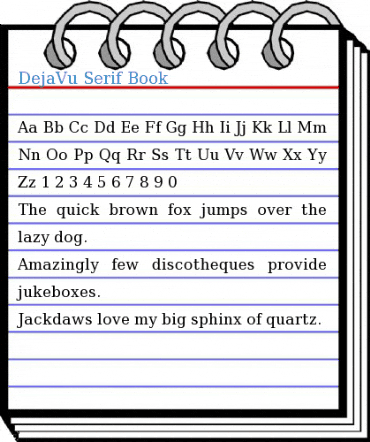 DejaVu Serif Book Font