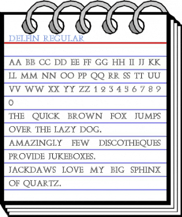 Delfin Regular Font