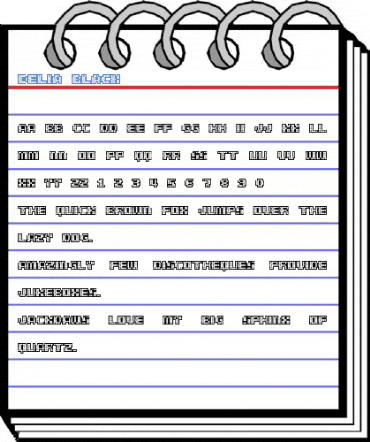 delia Black Font
