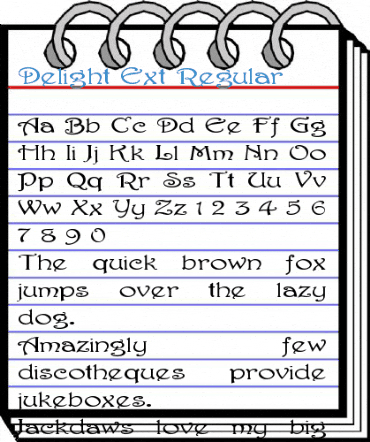 Delight Ext Regular Font
