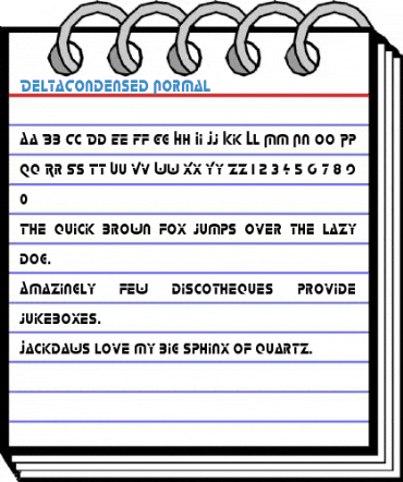 DeltaCondensed Normal Font