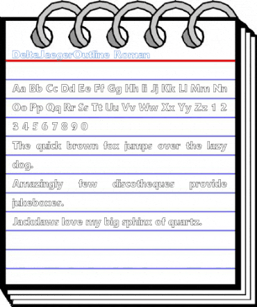DeltaJaegerOutline Roman Font