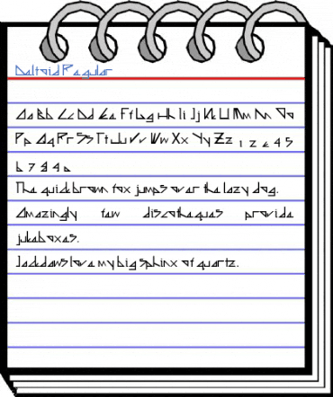 Deltoid Regular Font