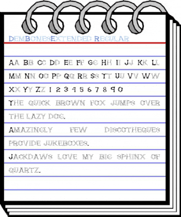 DemBonesExtended Regular Font
