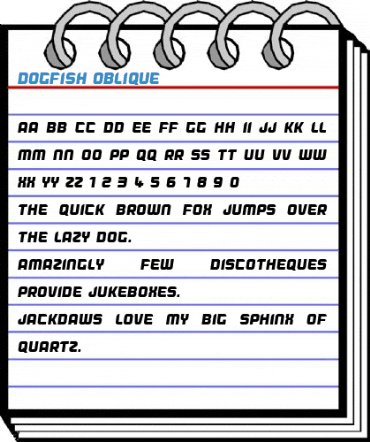 Dogfish Oblique Font