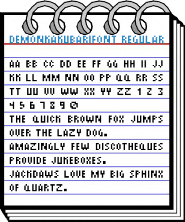 DemonKakubariFont Regular Font