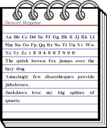 Denver Regular Font