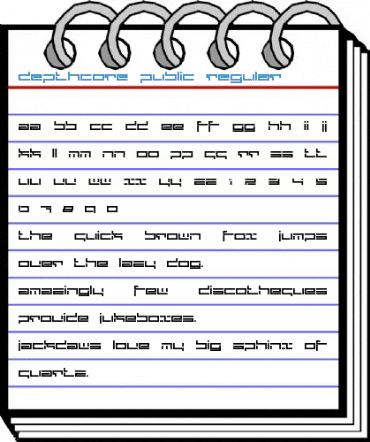 depthcore public Regular Font