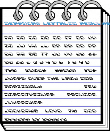 Deranian Leftalic Regular Font
